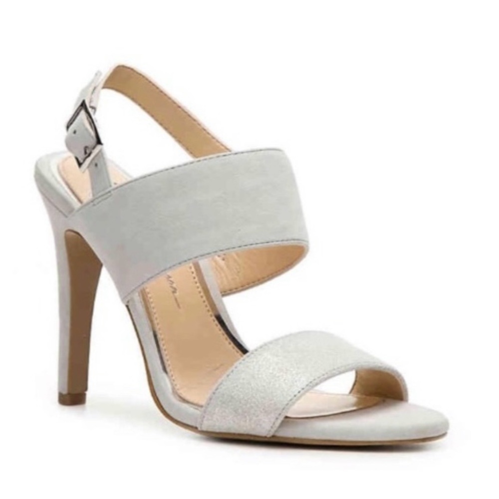 Jessica Simpson Suede Heel Sandals Grey Size 7.5